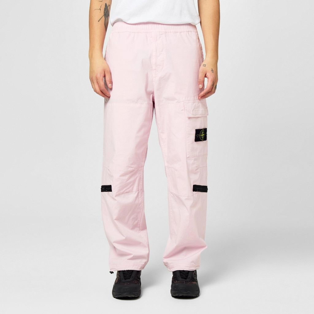 Stone Island Ripstop Cargo Trousers - Pink V0080